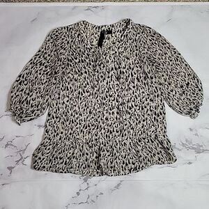 Petticoat Alley animal print blouse